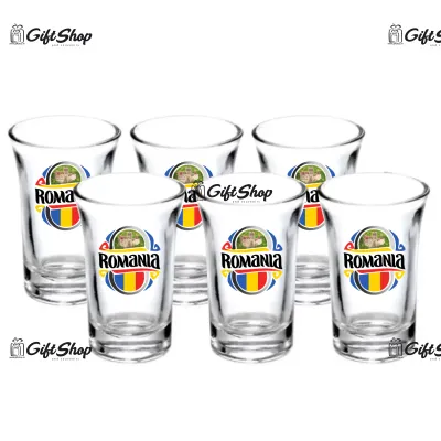 Castelul bran romania, set 6 pahare shout, model 41bs